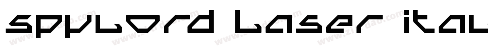 Spylord Laser Italic字体转换